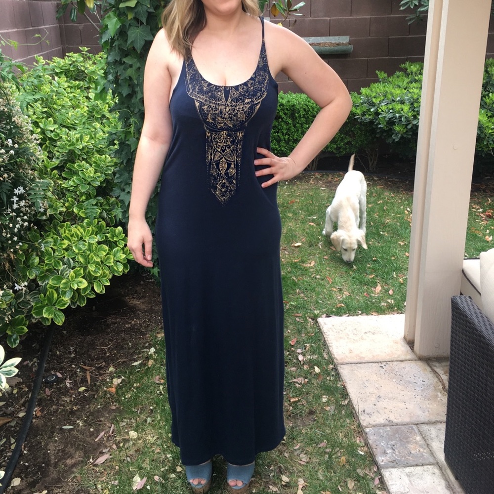 Urban outfitters navy maxi dress